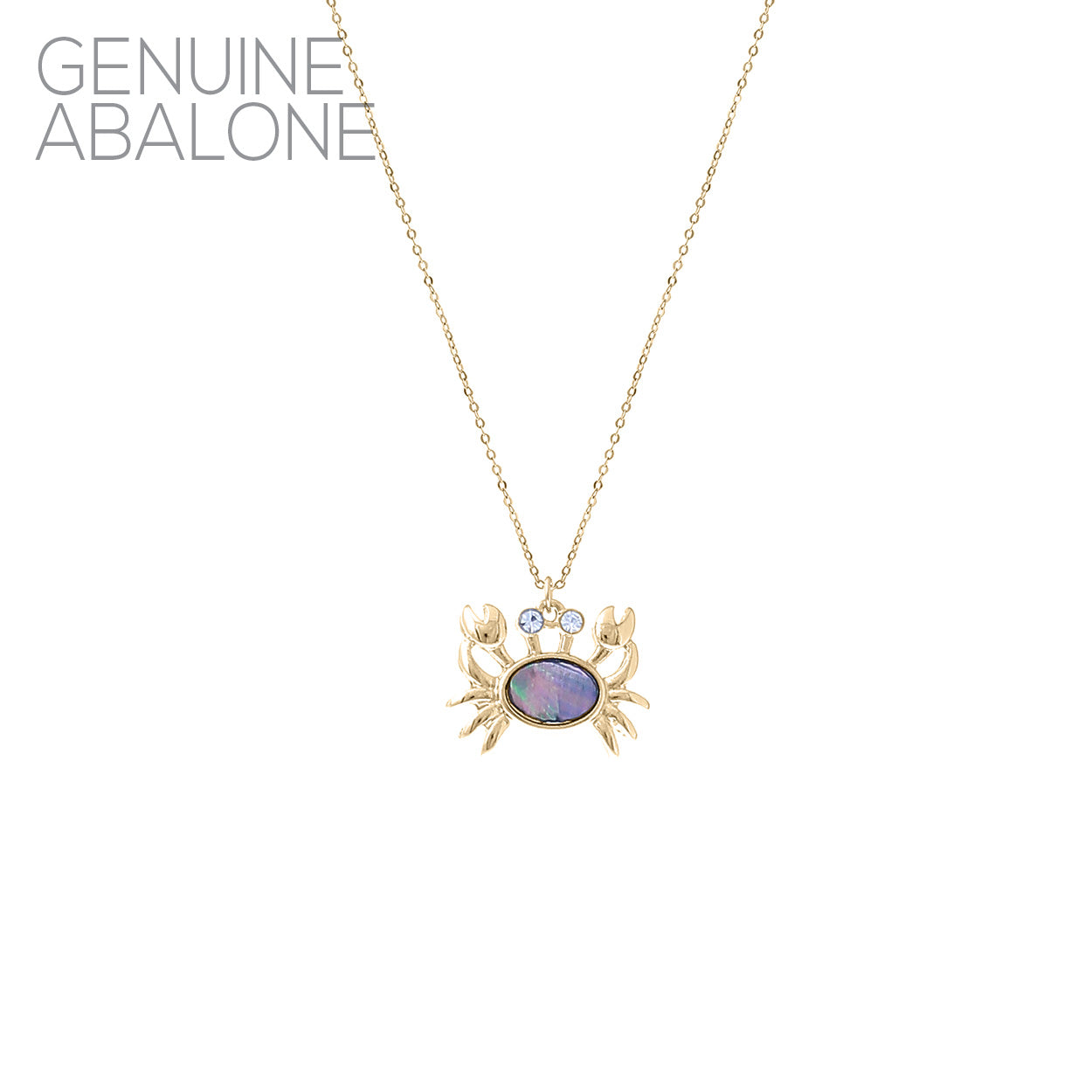 Crab Necklace Abalone #12-17145