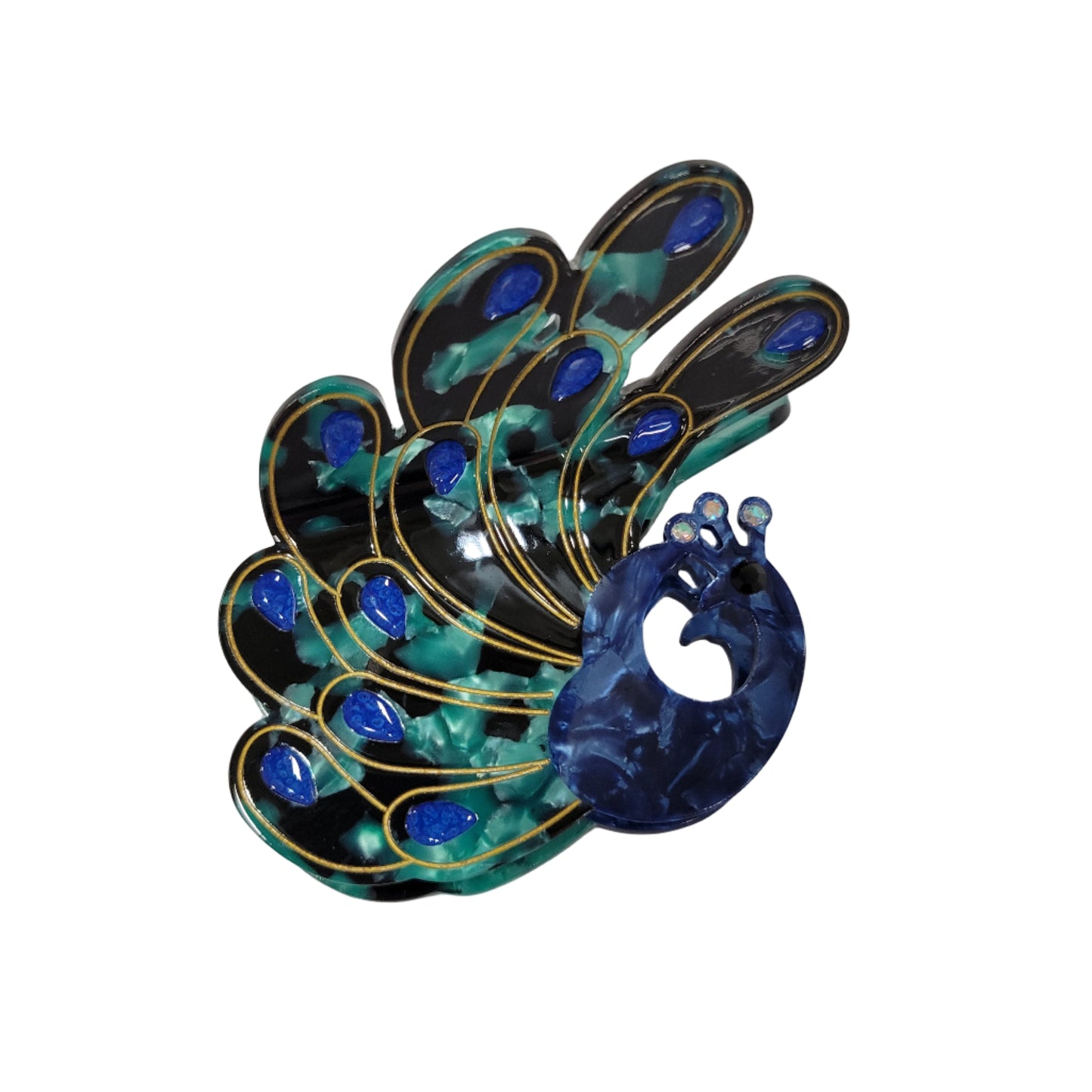 Peacock Hair Claw #88-259011