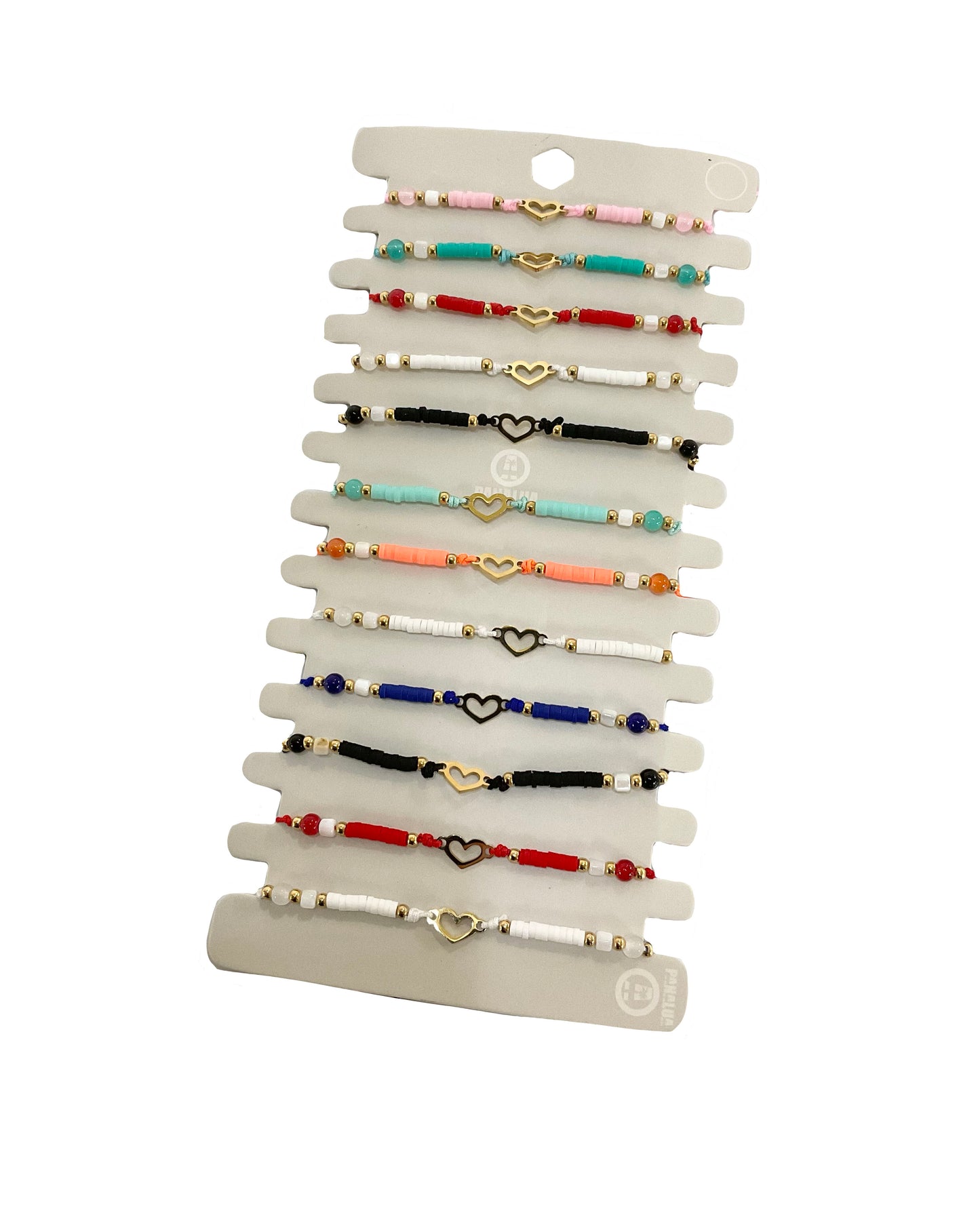Heart Dozen Pack Bracelets #88-016953