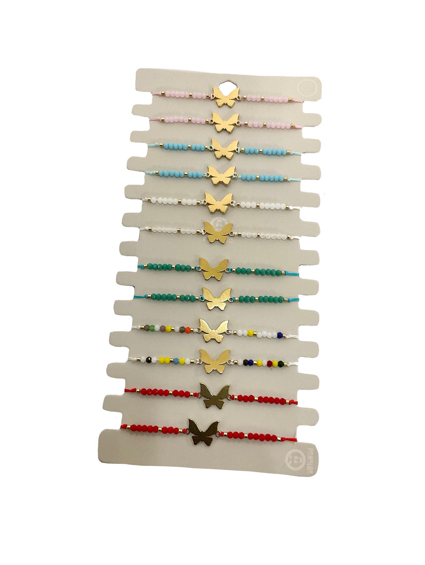 Butterfly Dozen Pack Bracelets #88-014348