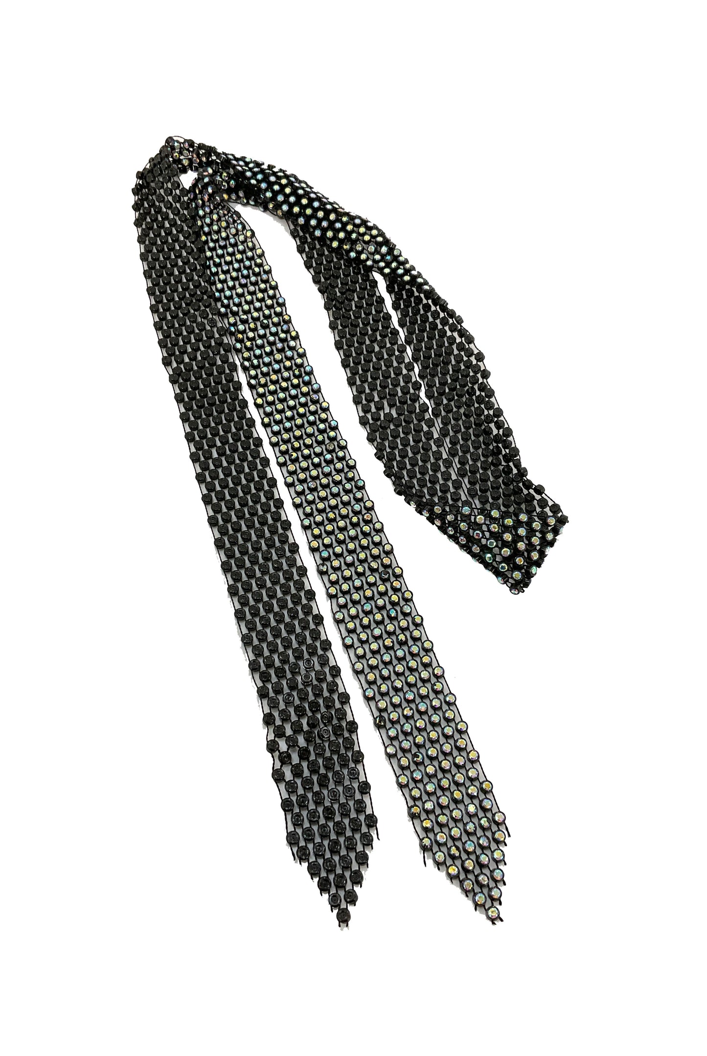Mesh Rhinestone Necktie #12-16200