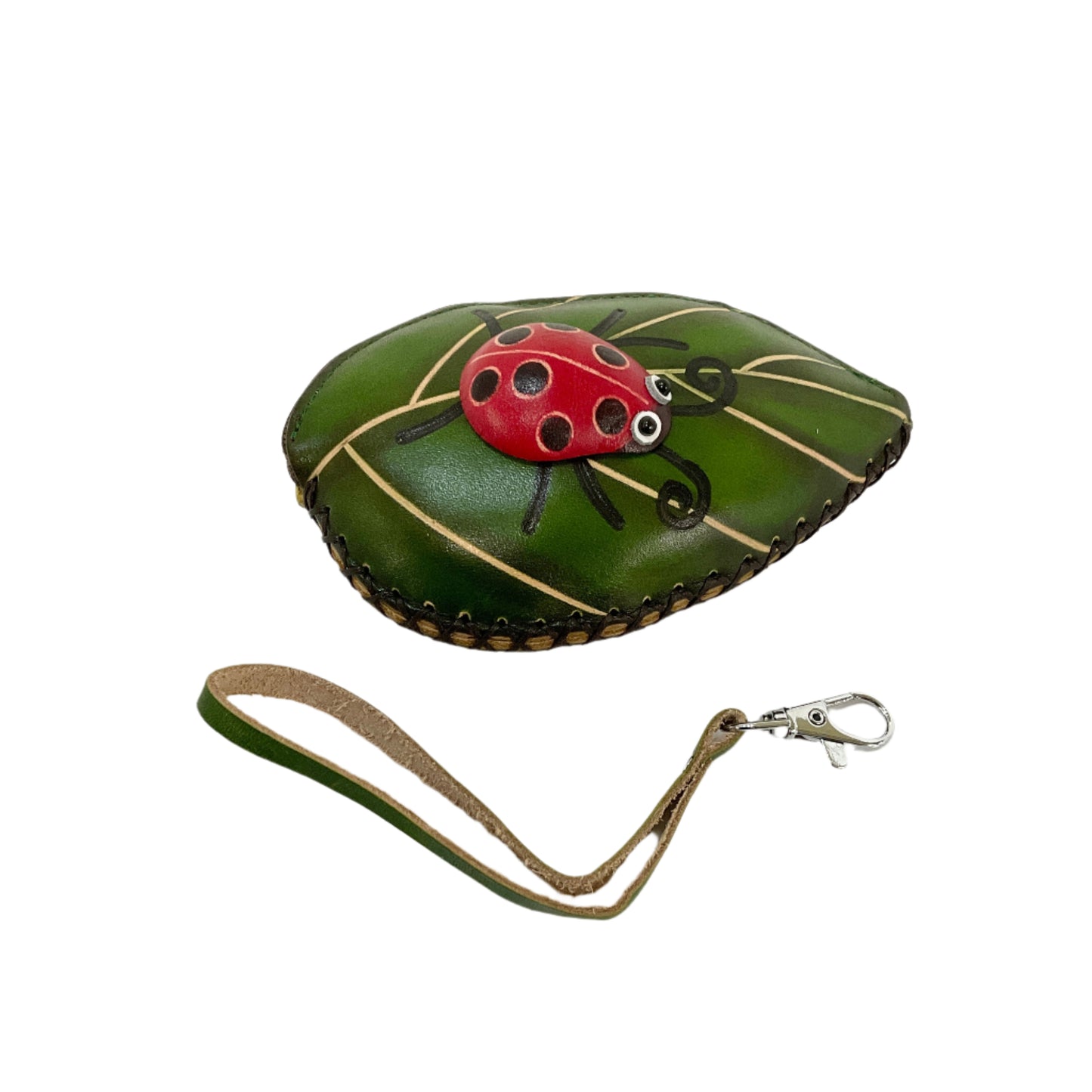 Leather Ladybug Coin Purse #88-2518LB