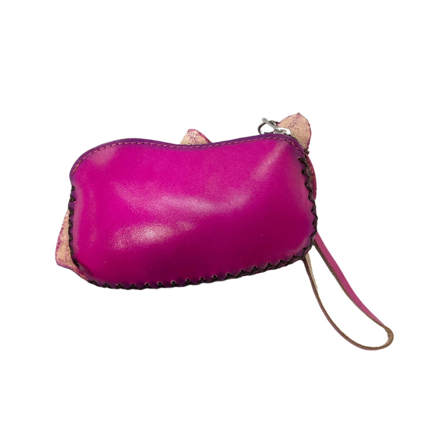 Leather Flower Cat Coin Purse #88-2518C3