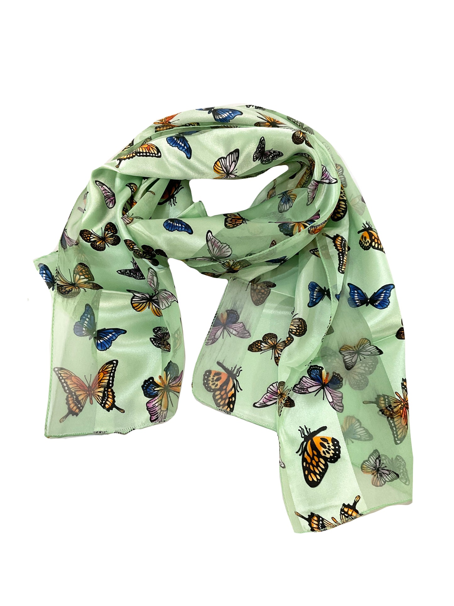 Butterfly satin scarf #ON2014