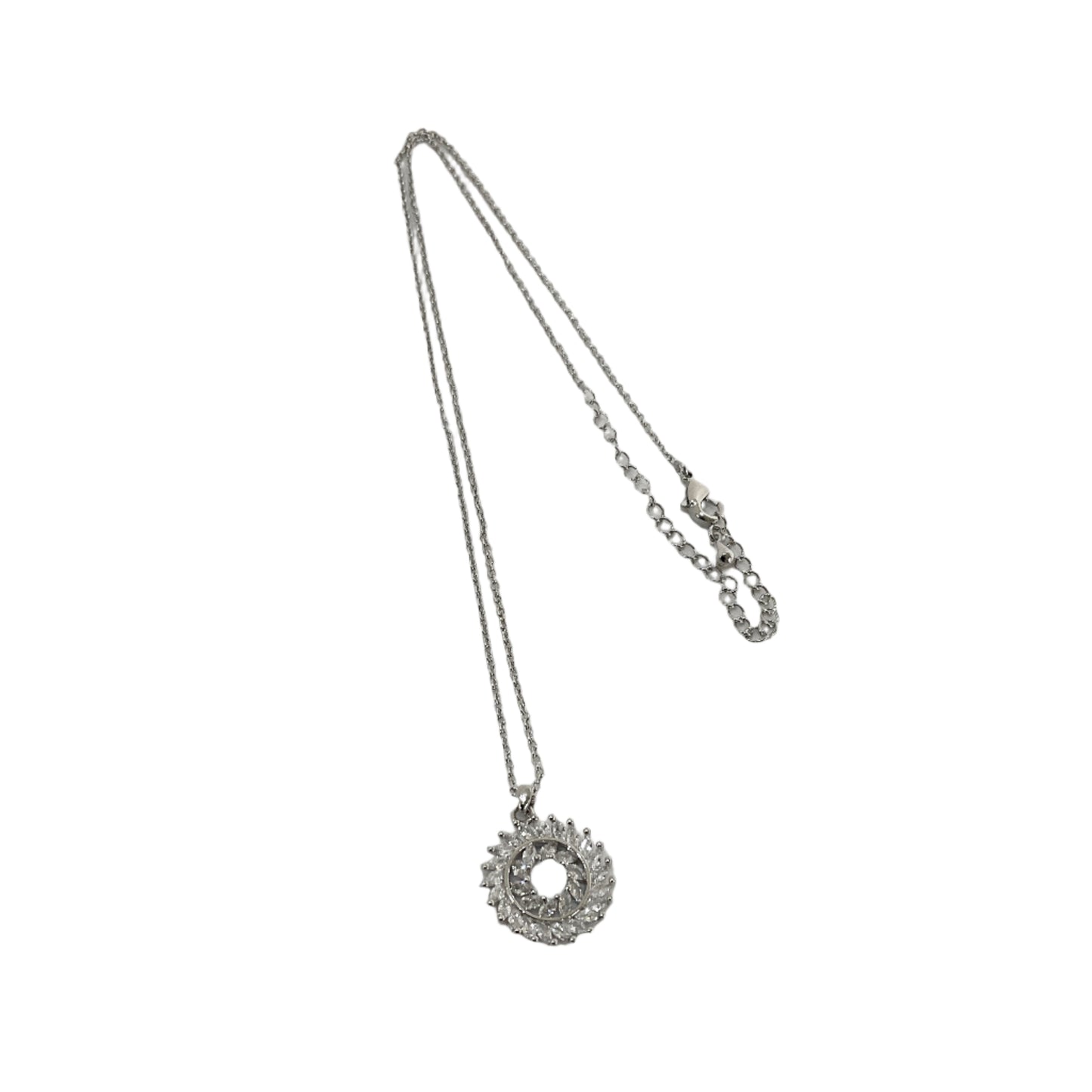 Circle CZ Necklace #10-17918