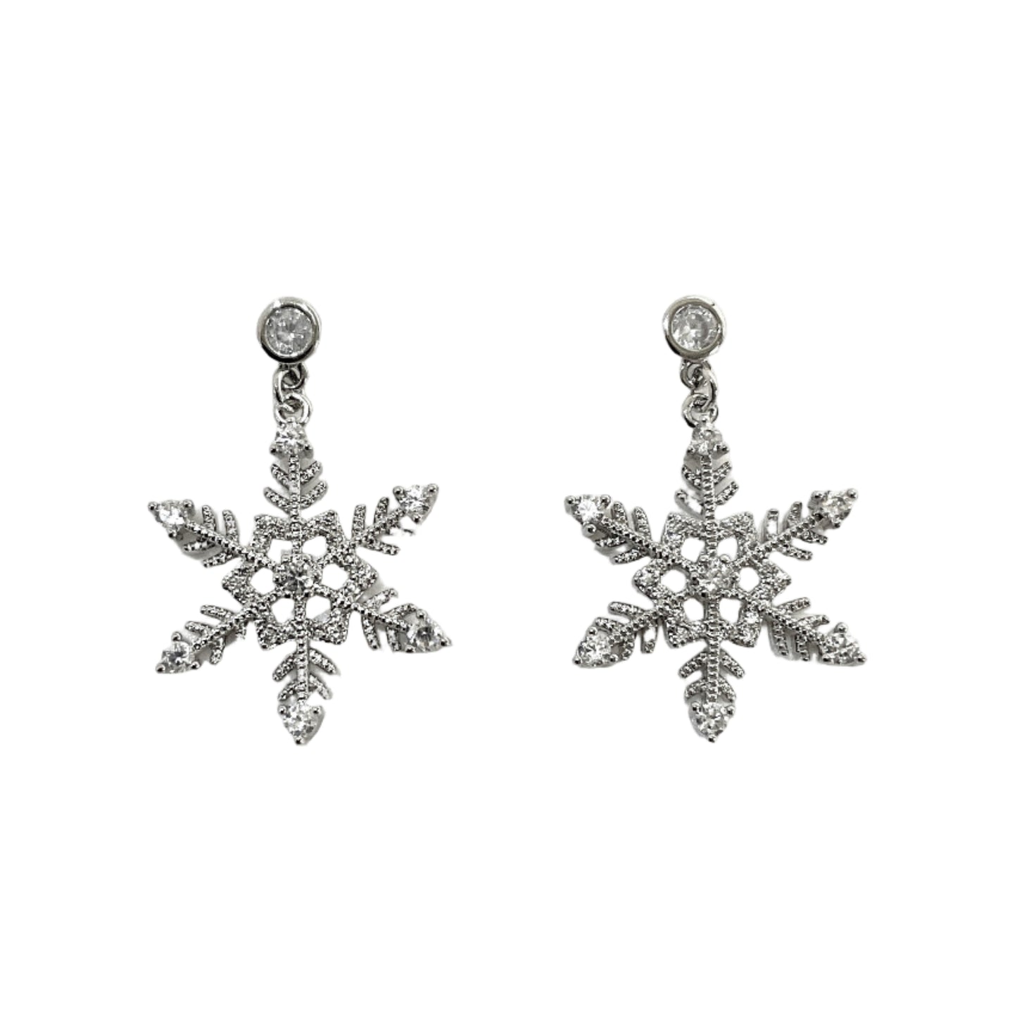 Snowflake CZ Earring #10-2512128729