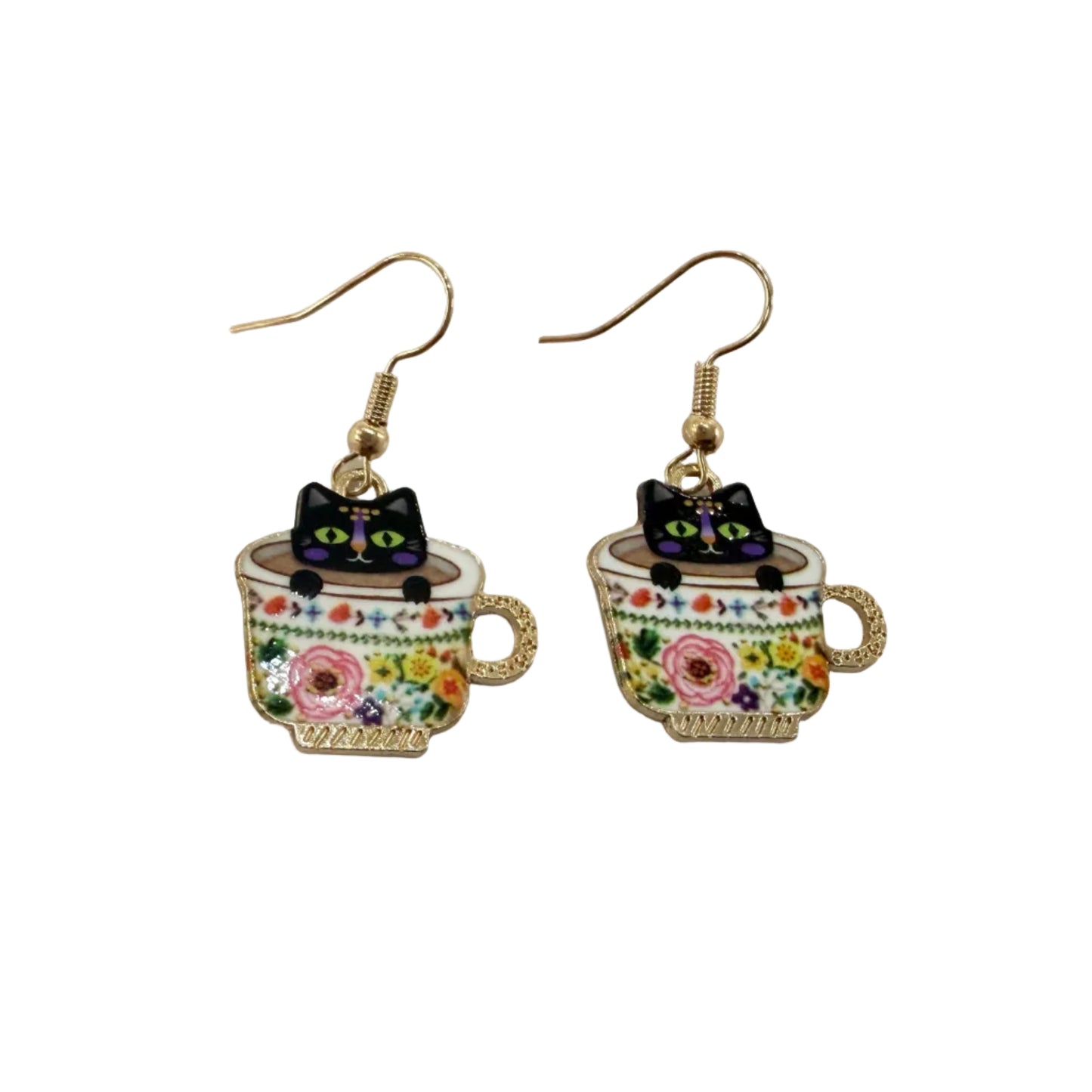 Tea Cat Earring #89-261143