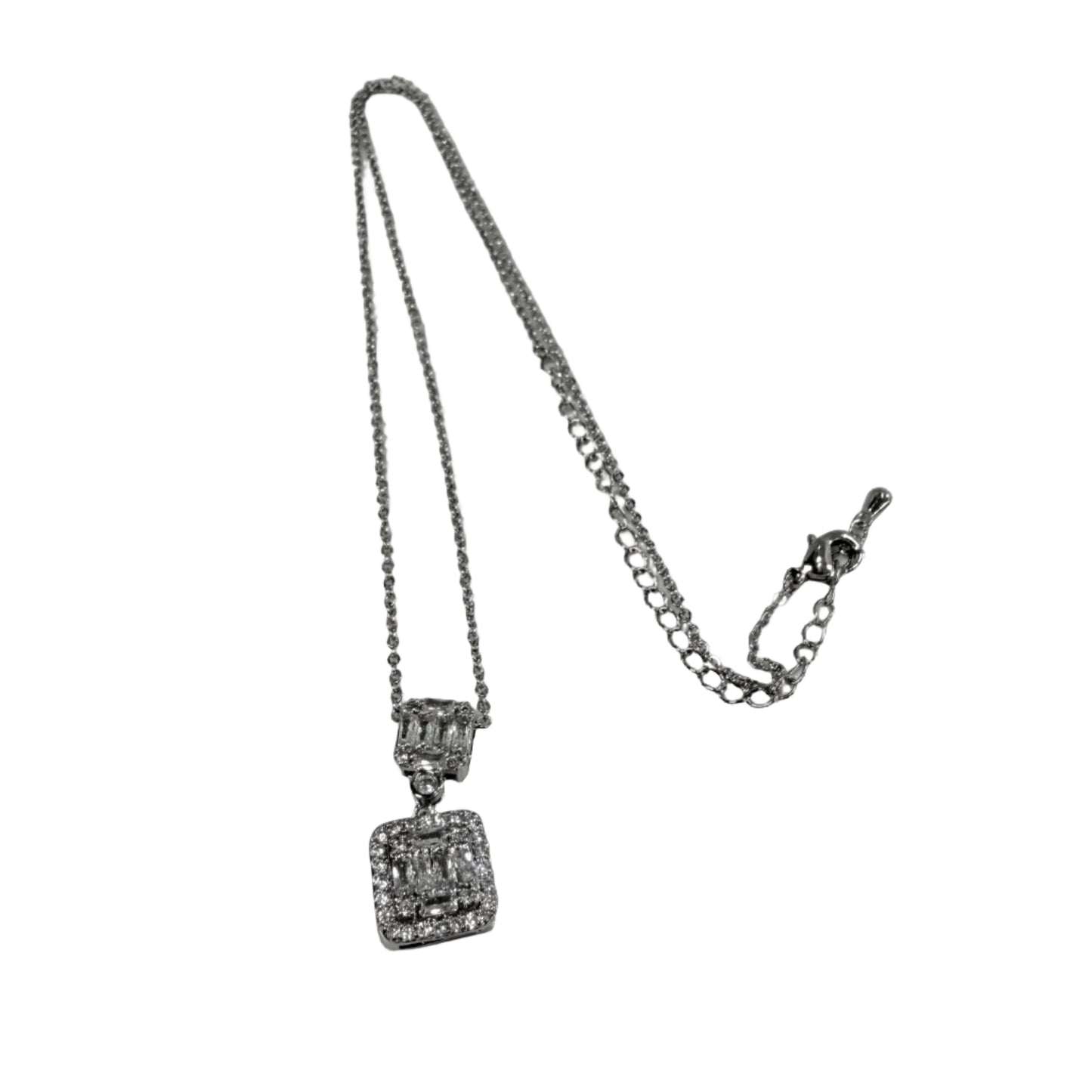 Square CZ Necklace #10-18348