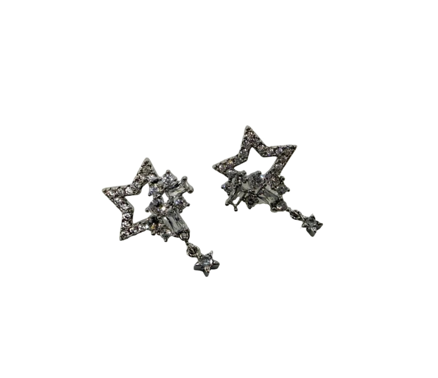 Stars CZ Earrings #10-29012