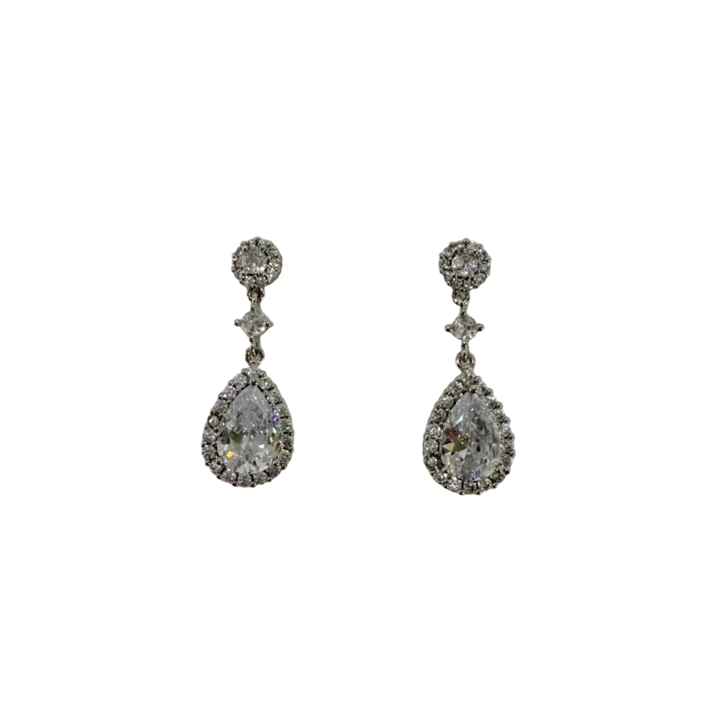 Drop CZ Earrings #10-26771