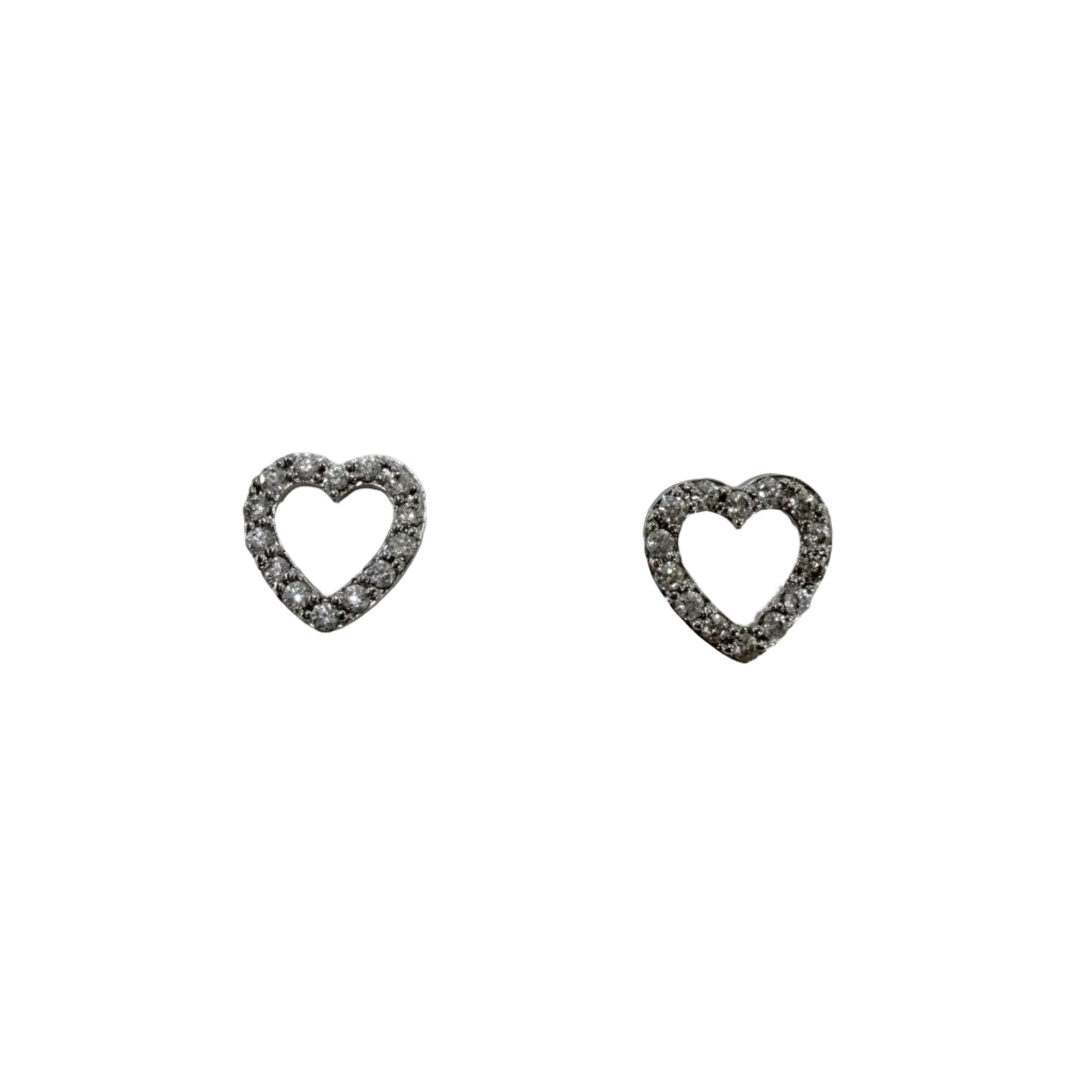 Heart CZ Earrings #33-26875