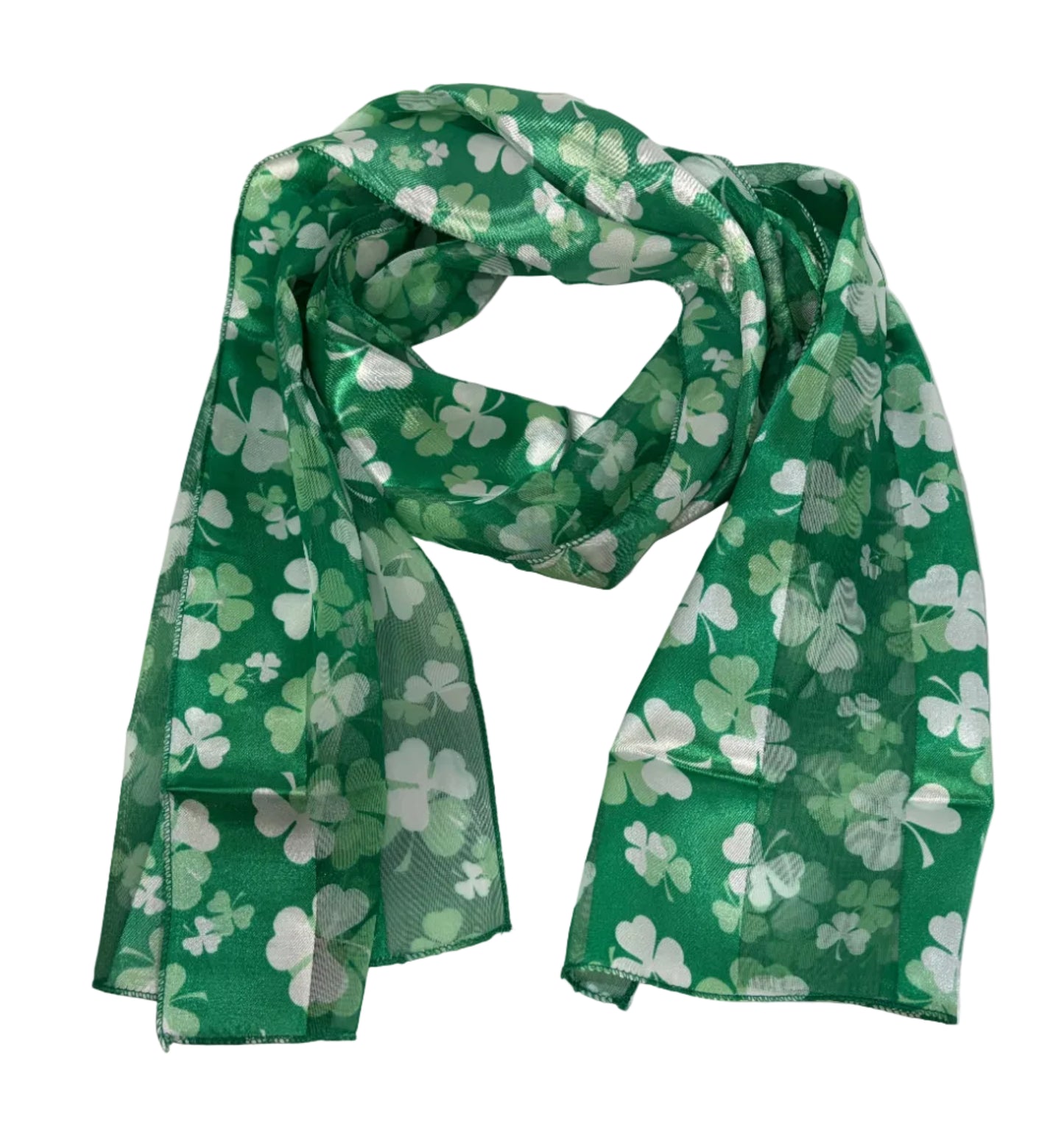 Shamrock Satin Scarf #OS-3012GN