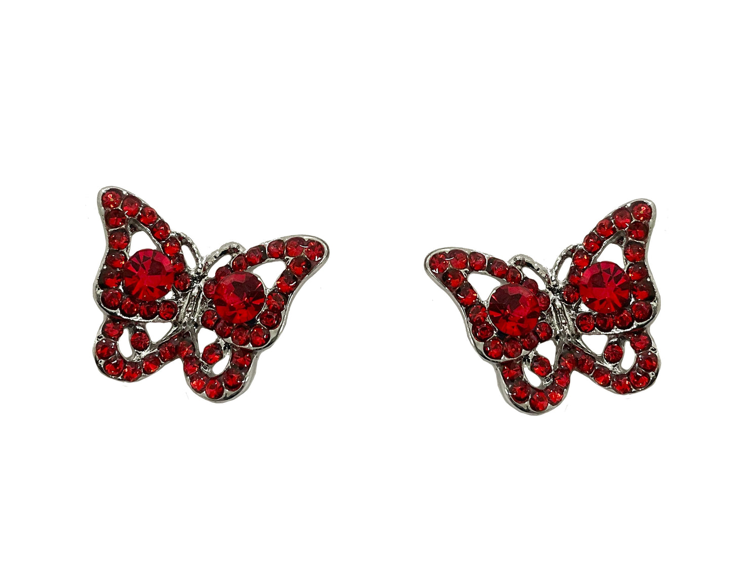 Butterfly Post Earring #28-11344RD