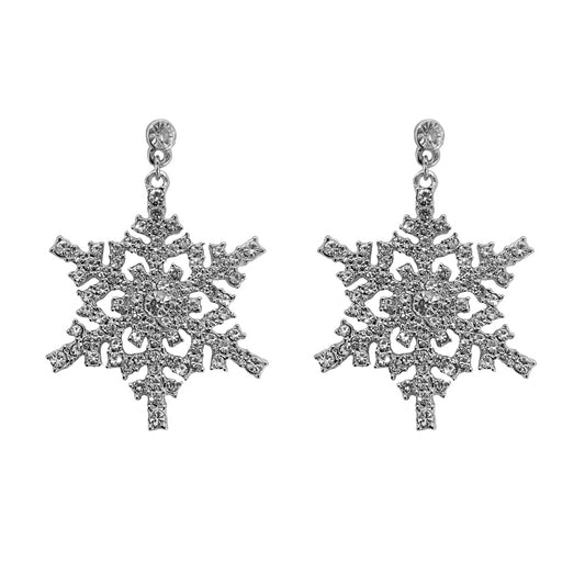 Snowflake earring#89-1064 cl