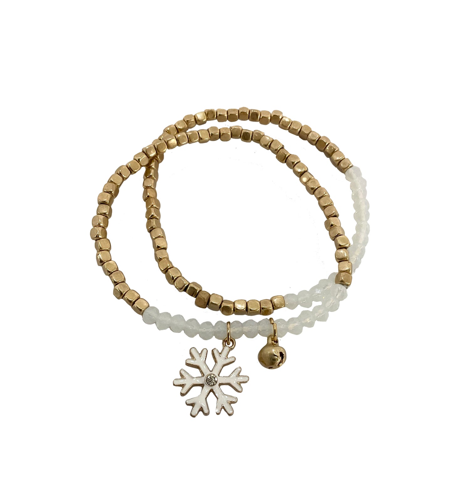 Christmas Snowflake 2 pc Set Bracelet #12-83872