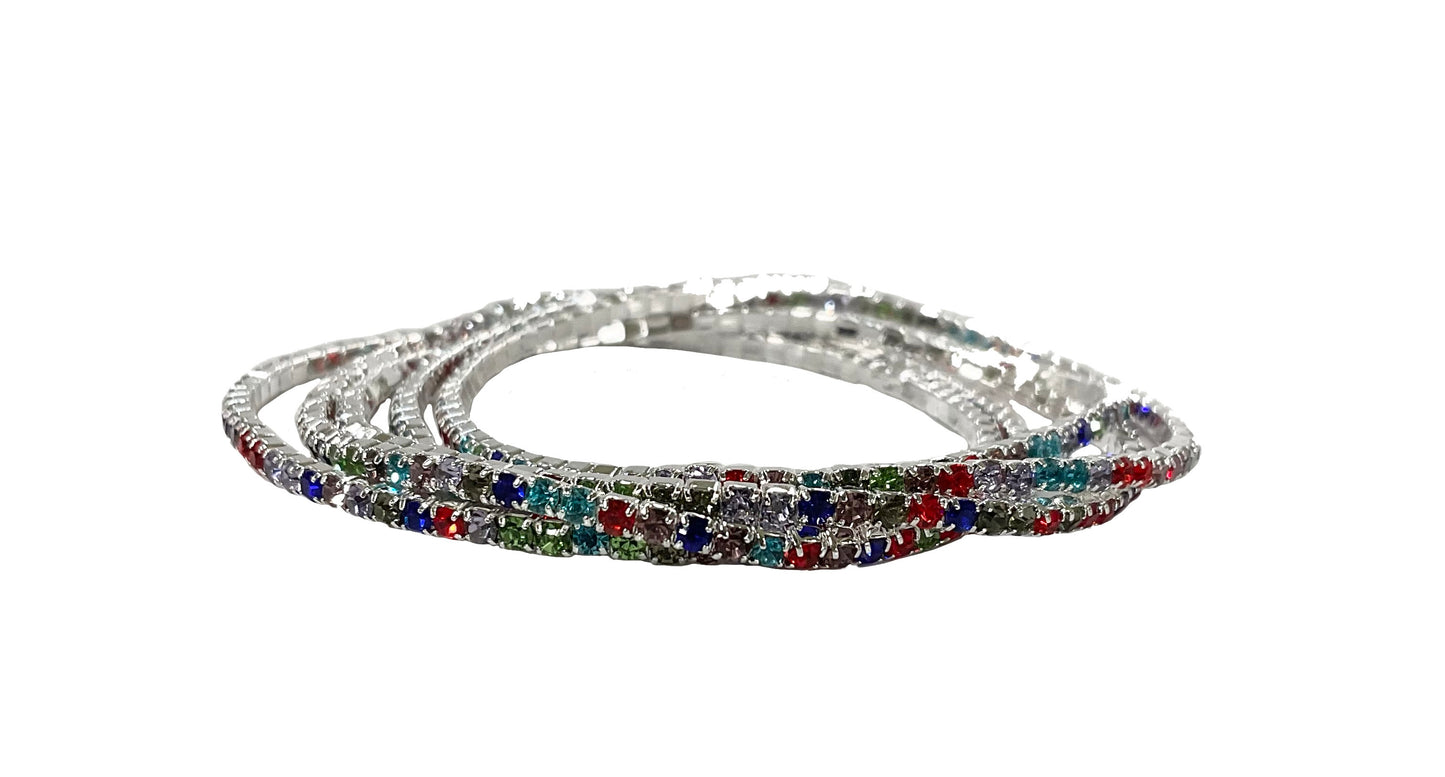5-Strand Stretch Bracelet #12-83018MULT (Multi Color)