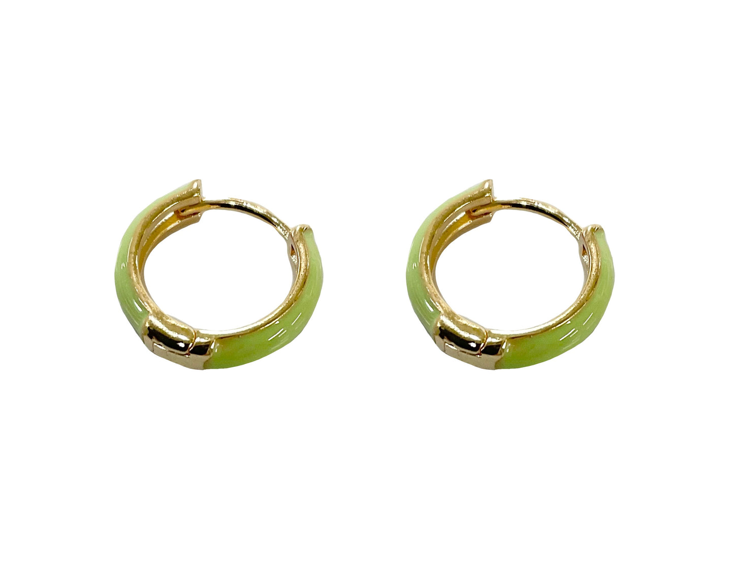 Enamel Huggie Earring #10-311601