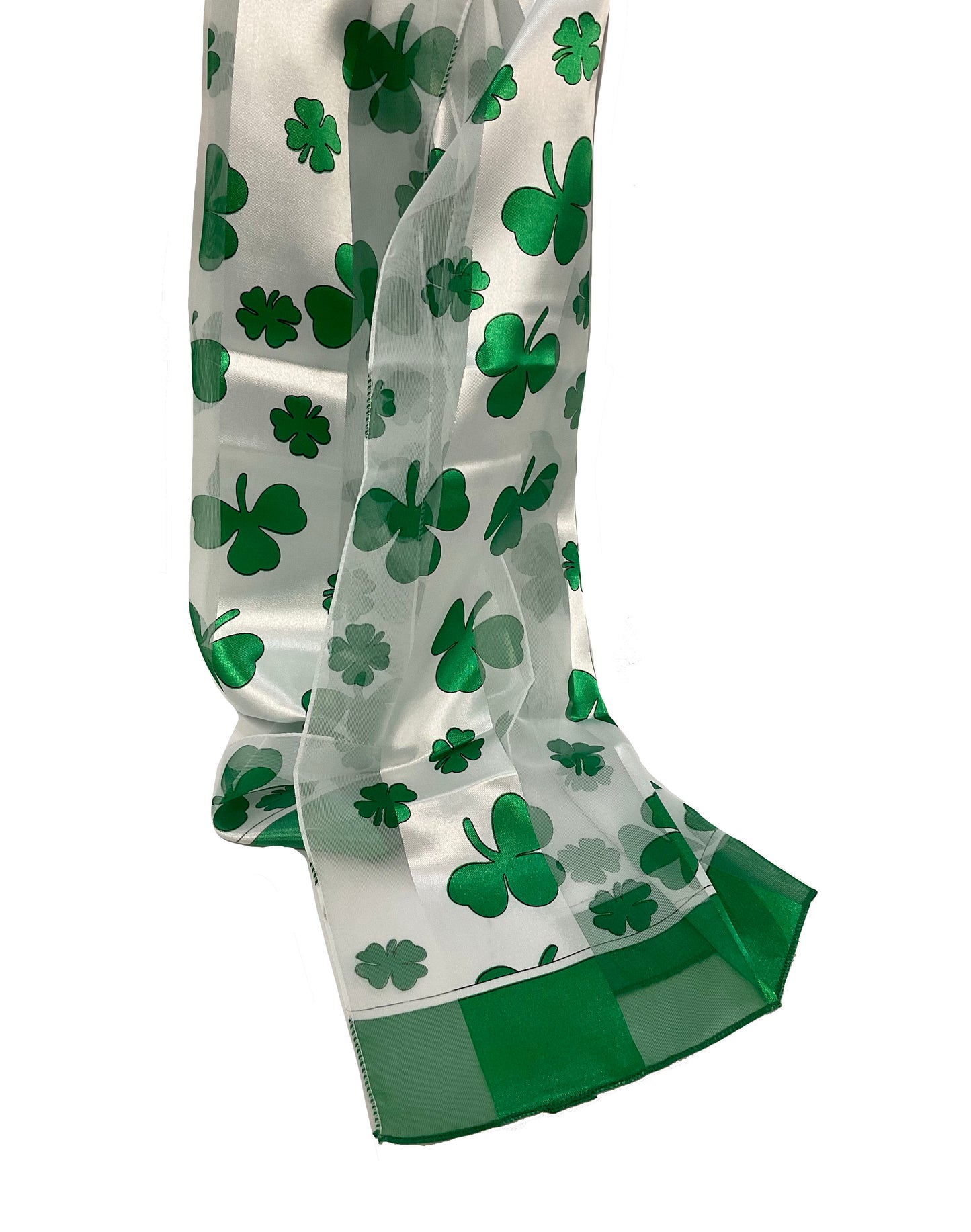 Shamrock Satin Scarf #OS-1107WH (White)