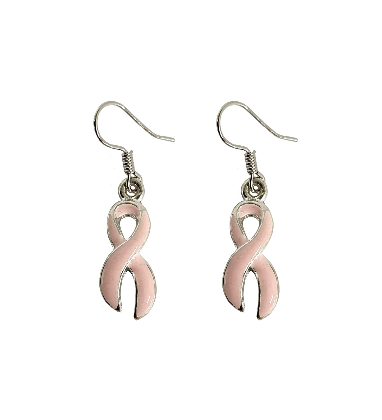 Pink Ribbon Earring Enamel