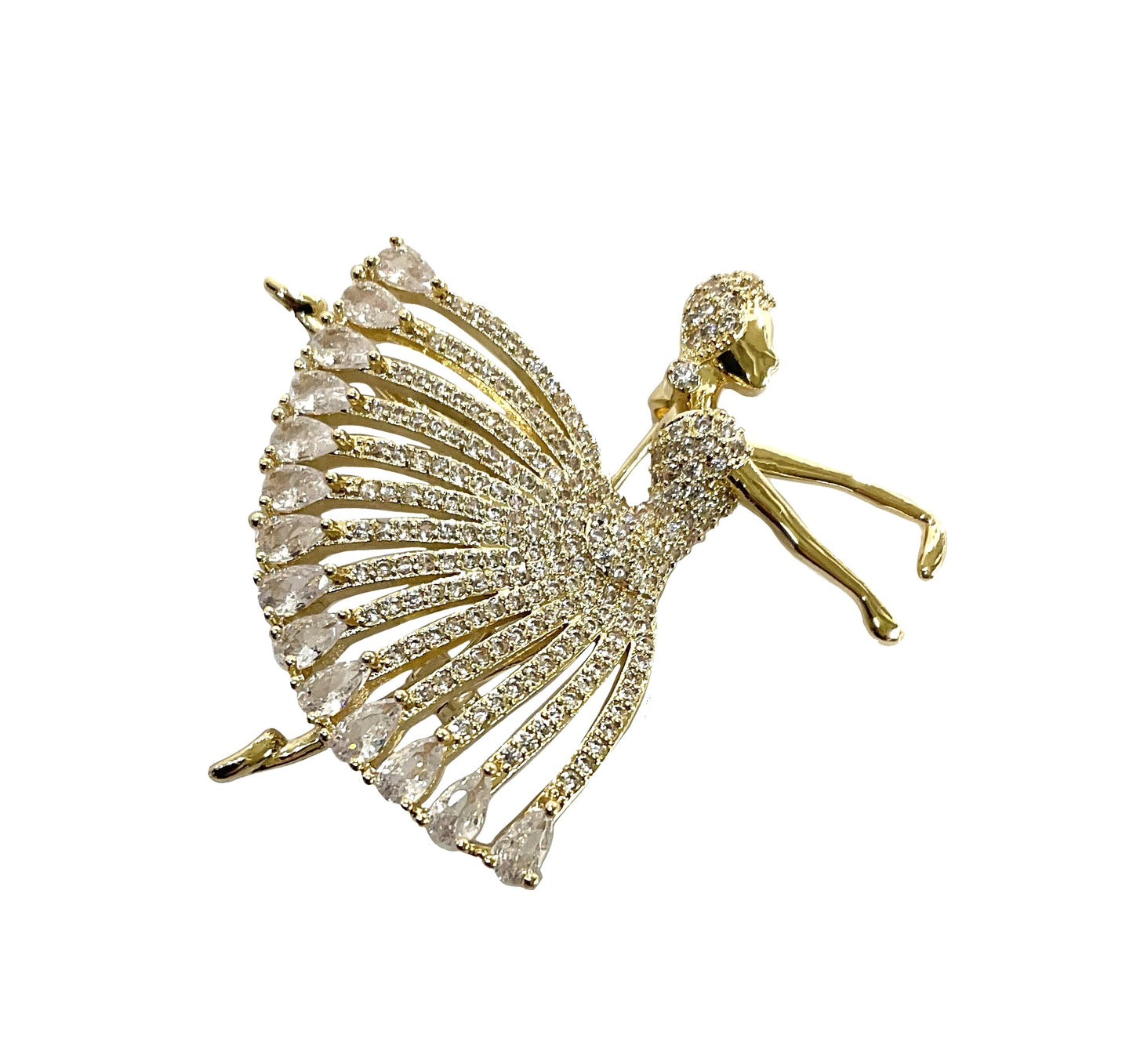 Cubic Zirconia Ballerina Pin #89-231108