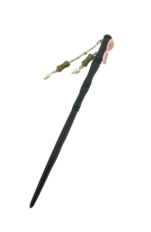 Black Bamboo Hair Stick #98-3140113