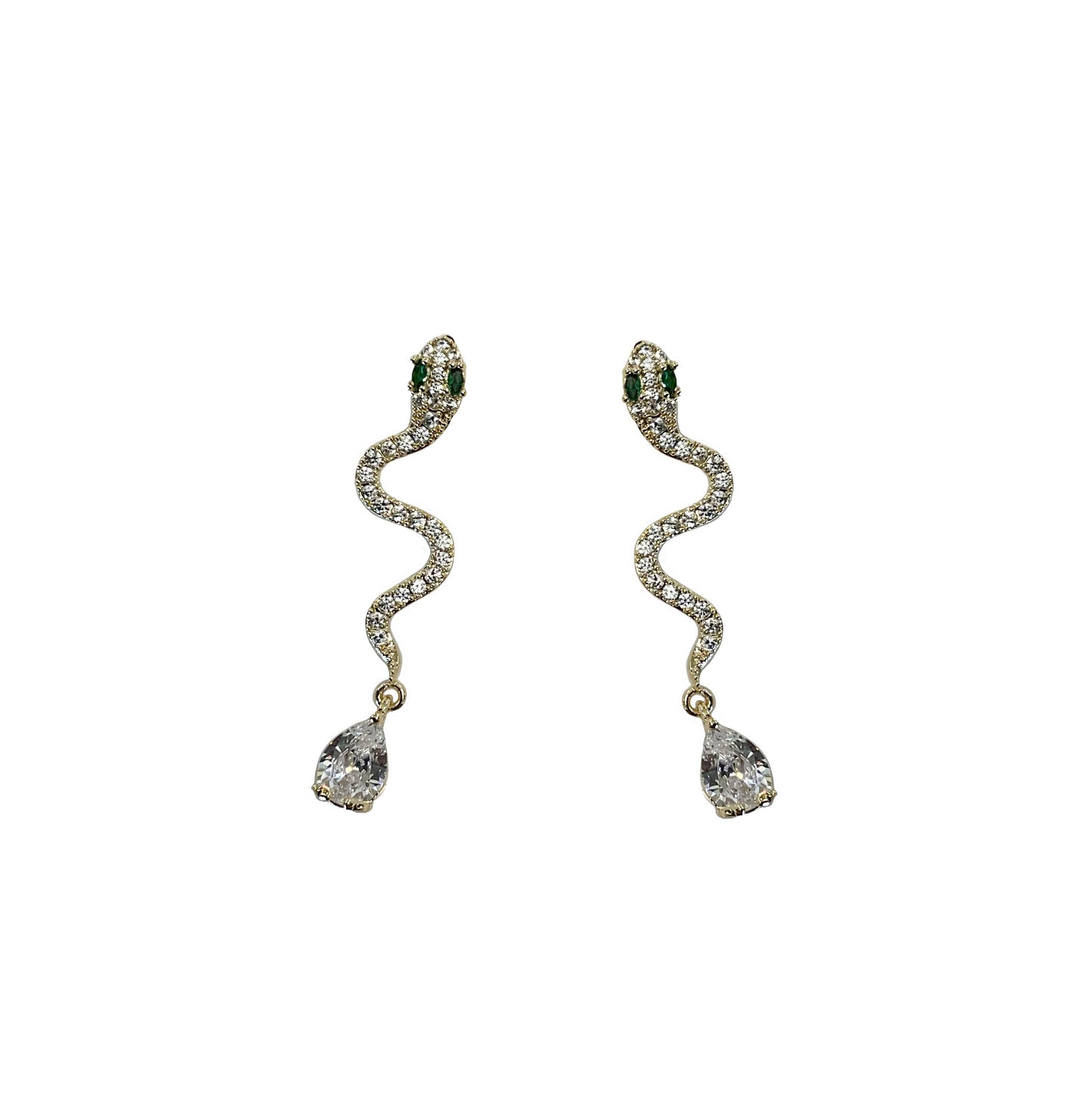 CZ Snake Earring #60-1553