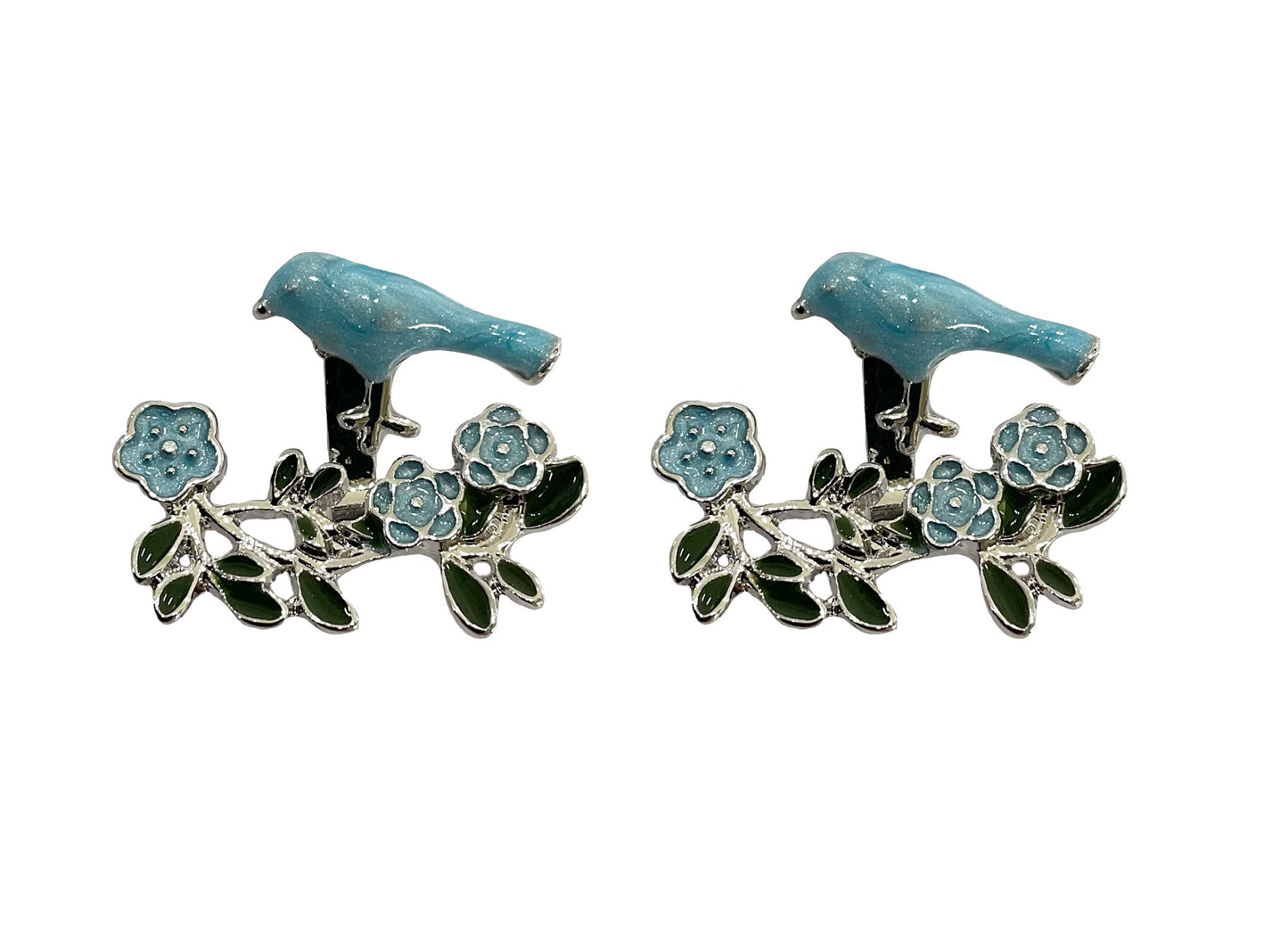 Bird Flower Earring 2 pc #10-28915