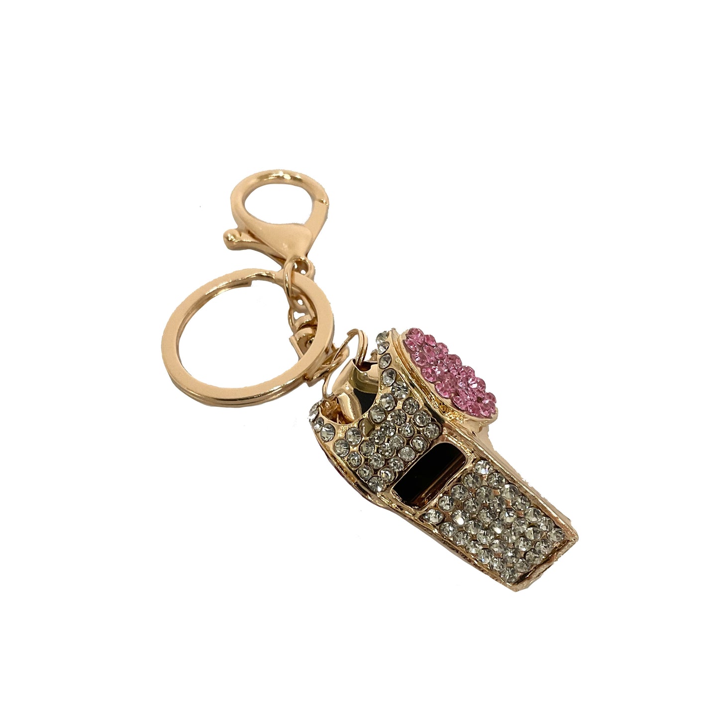 Whistle Rhinestone Keychain #88-24582WS