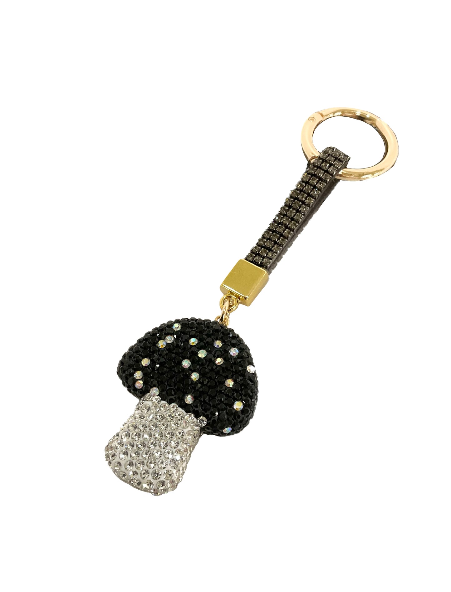 Rhinestone Mushroom Keychain #89-314005