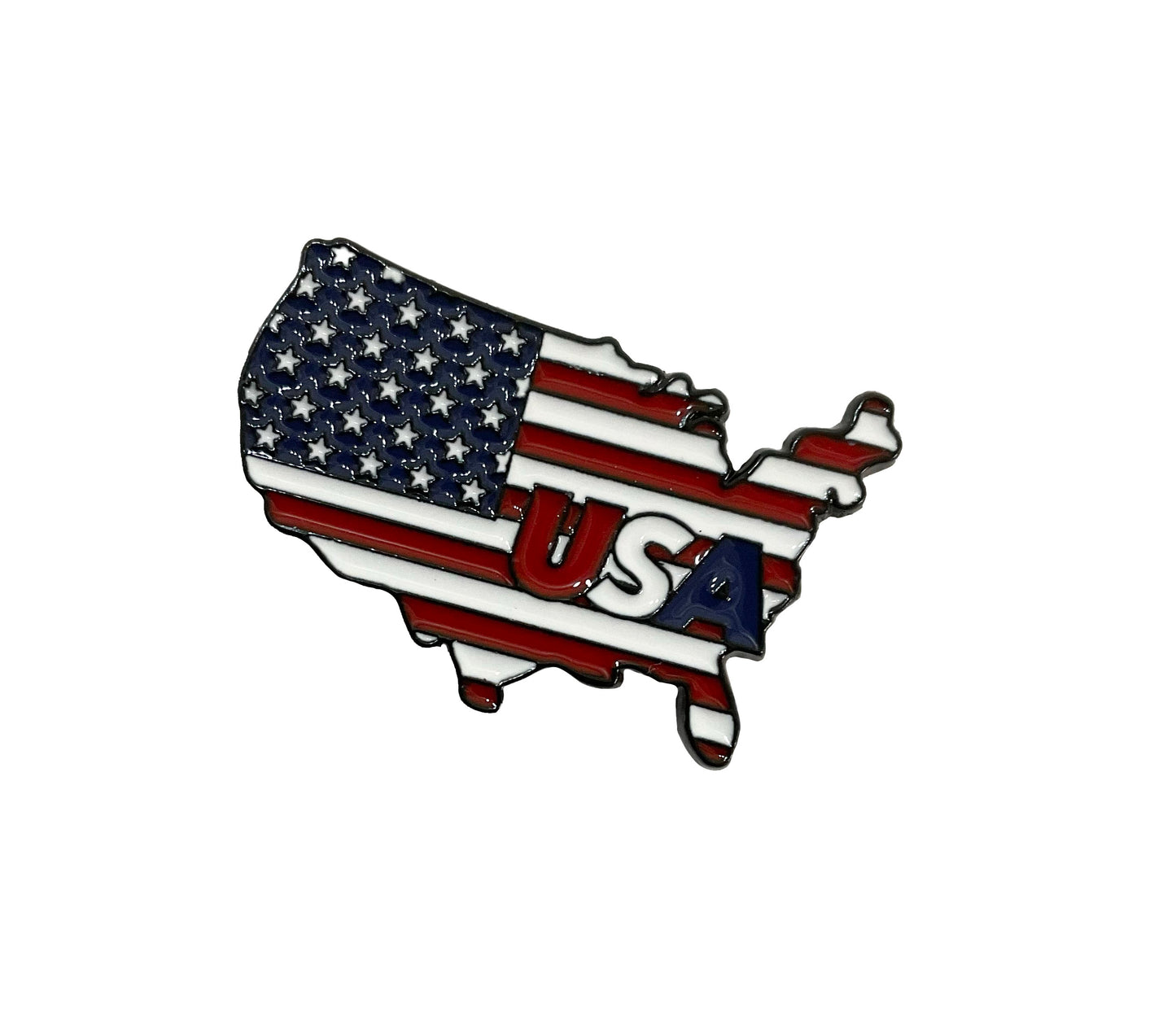 USA Map Tack Pin