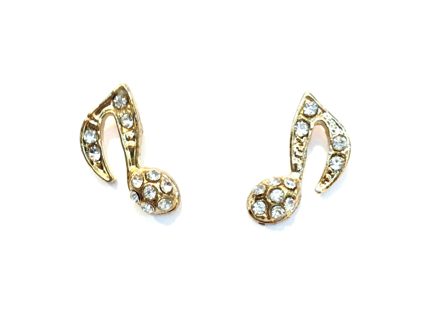 Music Notes Post Earrings#12-23531GD