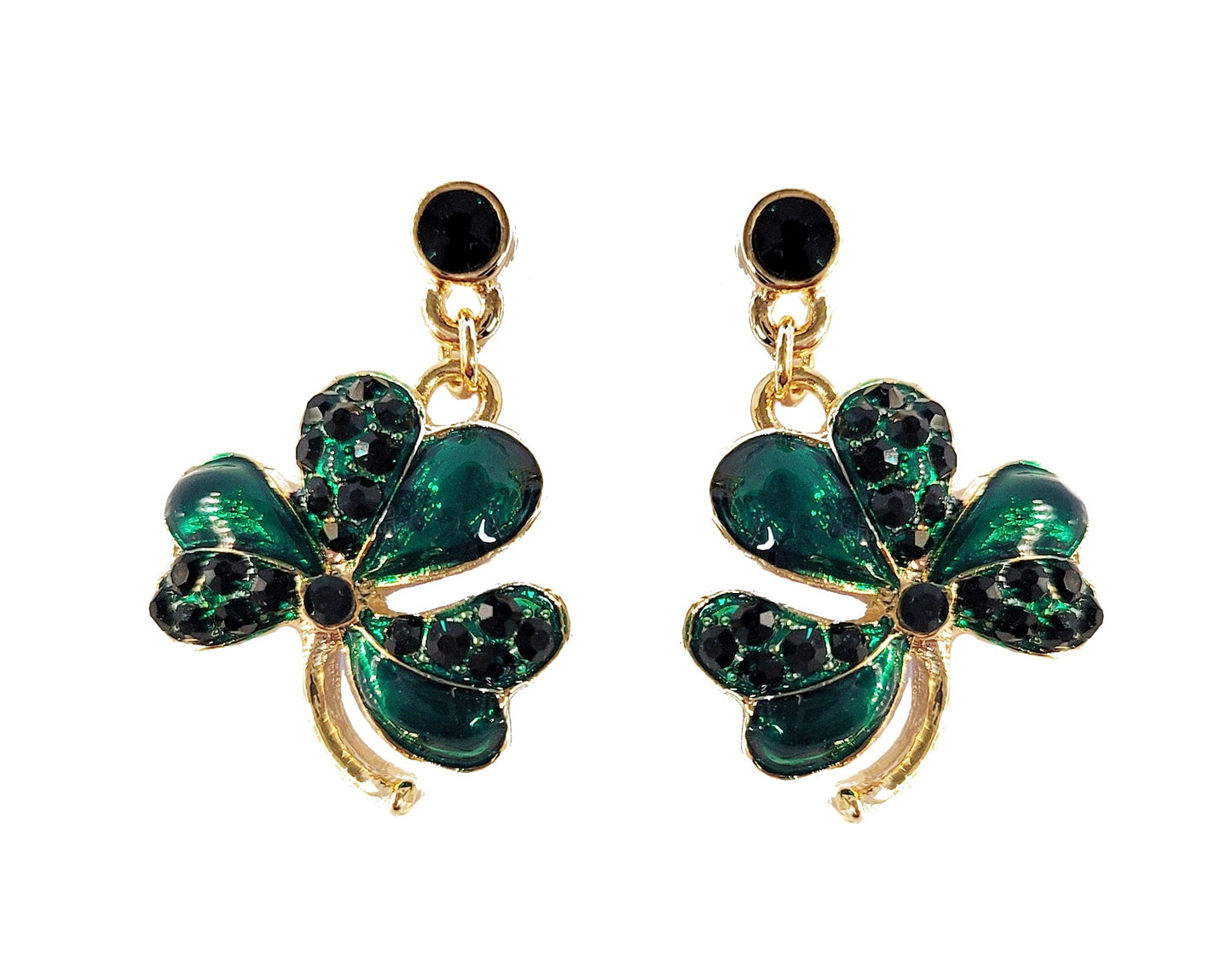 Shamrock Dangling Earrings #19-101429