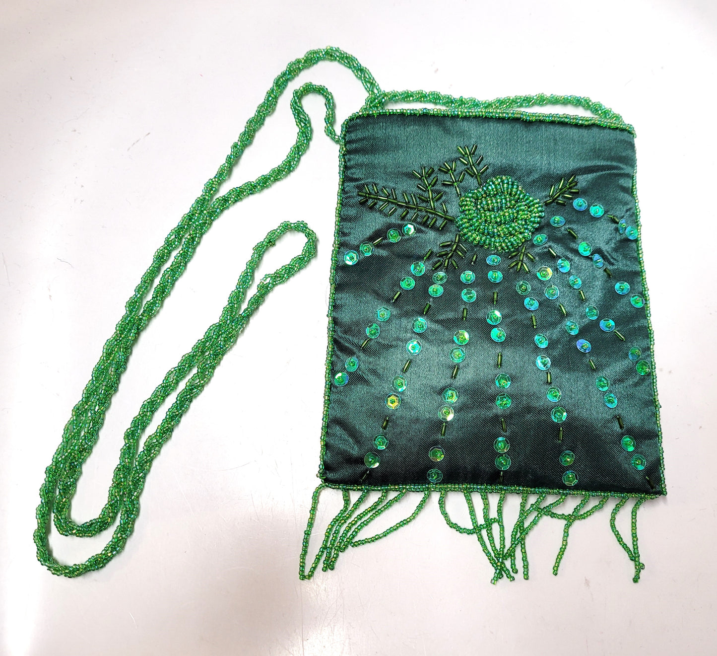 Beaded Rose Bag #6806