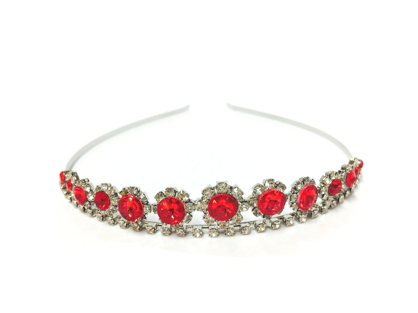 Stone Tiara Headband #76-6658RD