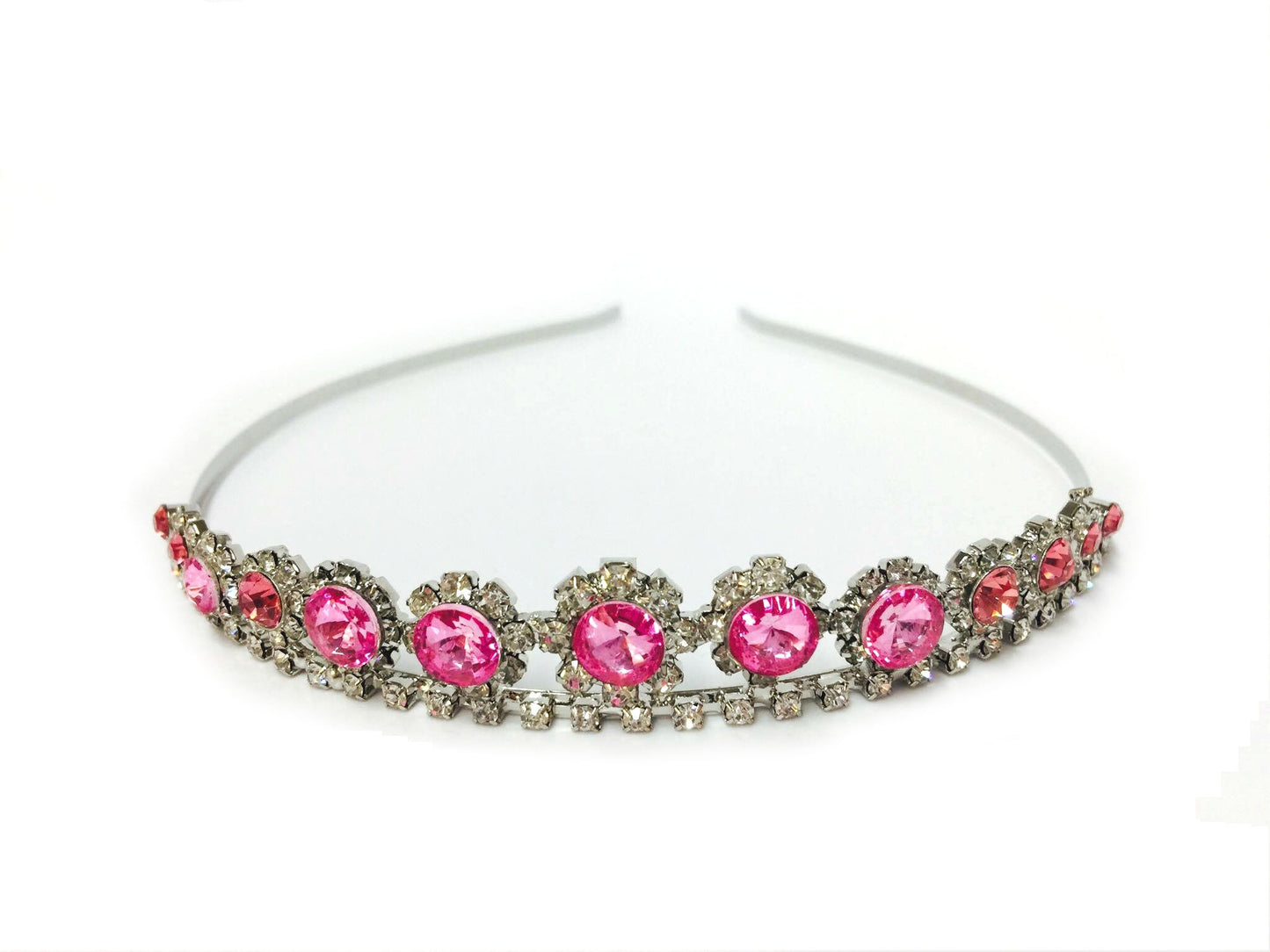 Stone Tiara Headband #76-6658PK