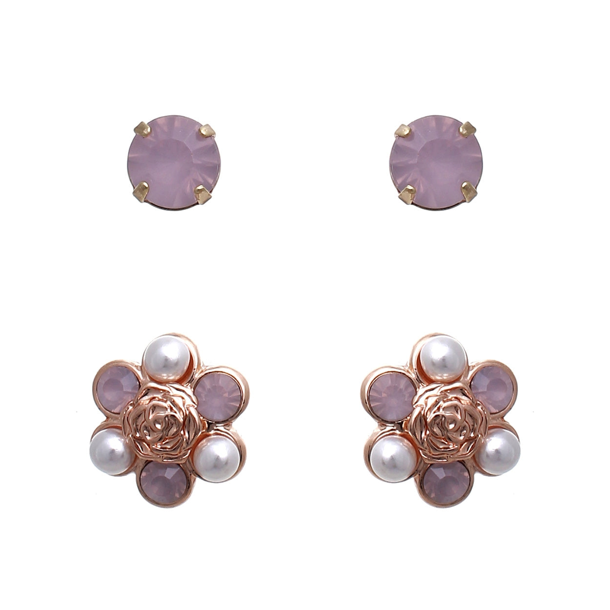 Rose Earring Set #12-24966