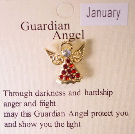 January Guardian Angel Tack Pin (Garnet)