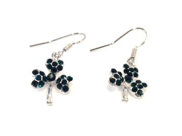 3-Leaf Shamrock Dangling Earrings #28-11147