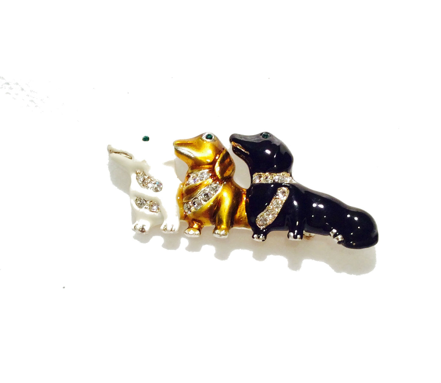 3 Dachshund Dog Pin#11-21787