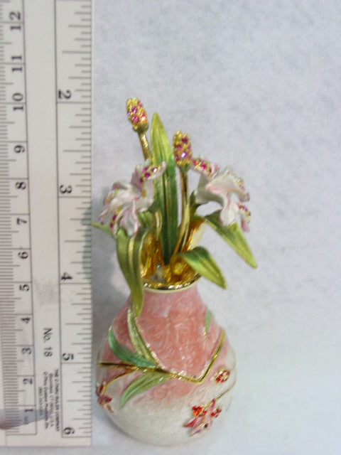 Vase with flowers Trinket Box