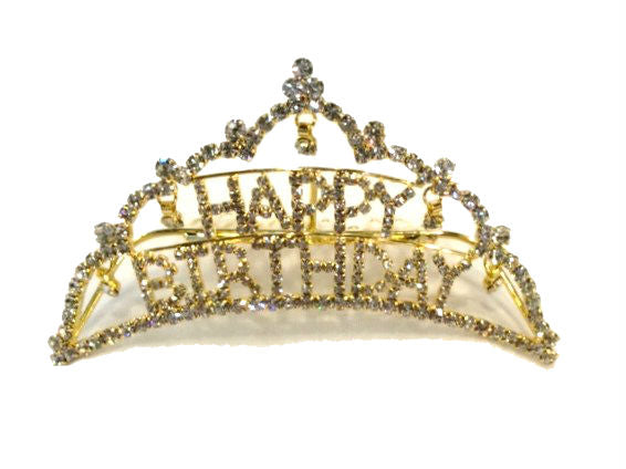 HAPPY BIRTHDAY Mini Tiara #76-64096GD