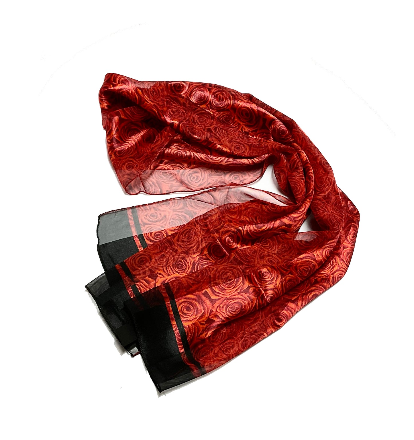 Rose Satin Scarf #OF-1003RD
