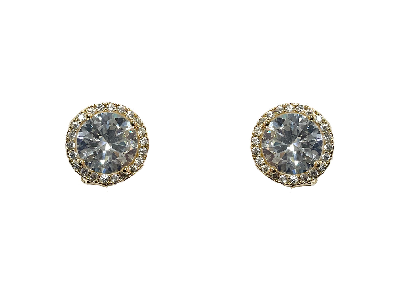 Cubic Zirconia Round Earring #40-6361
