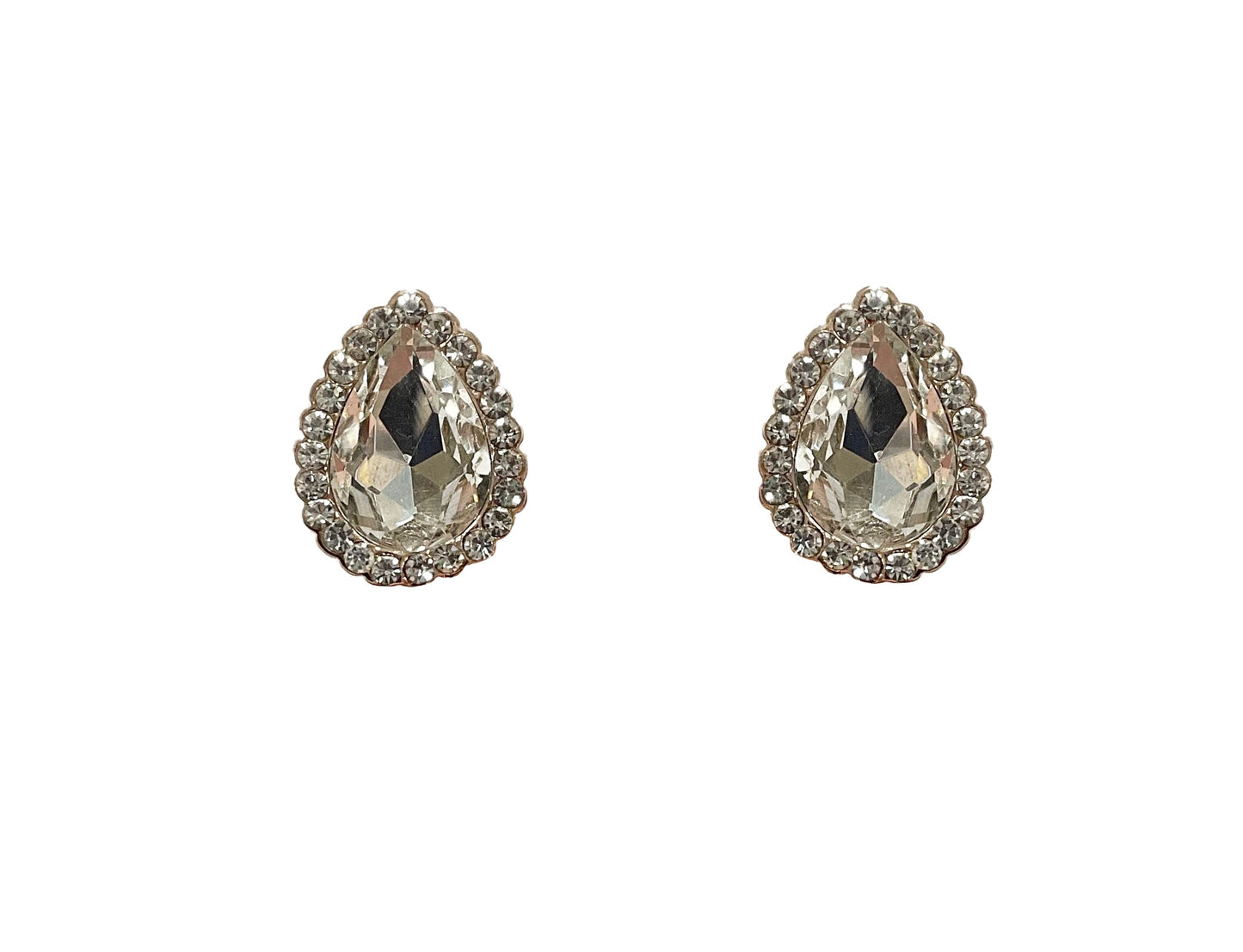 Tear Stone Clip Earring #33-41983
