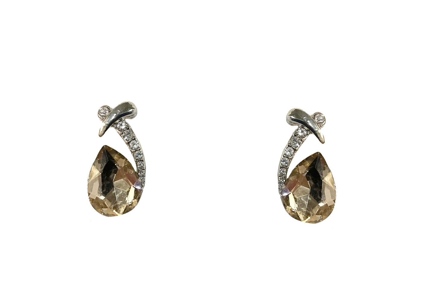 Cross Tear Earring #63-40536BR
