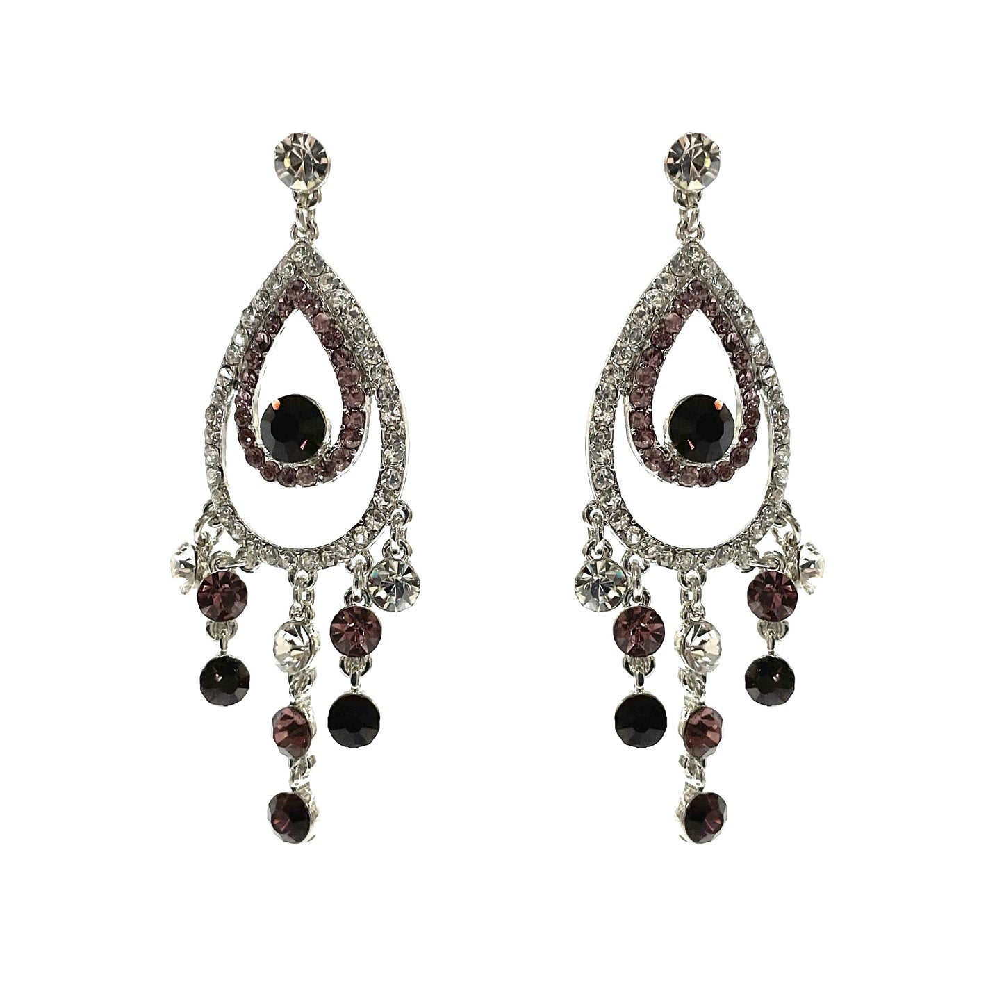 Purple Drop Earring #40-125PP