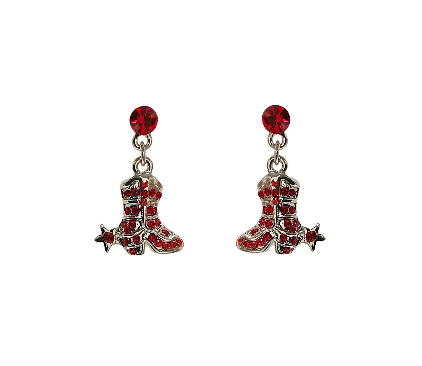 Cowboy Boots Dangling Earrings#38-2979RD