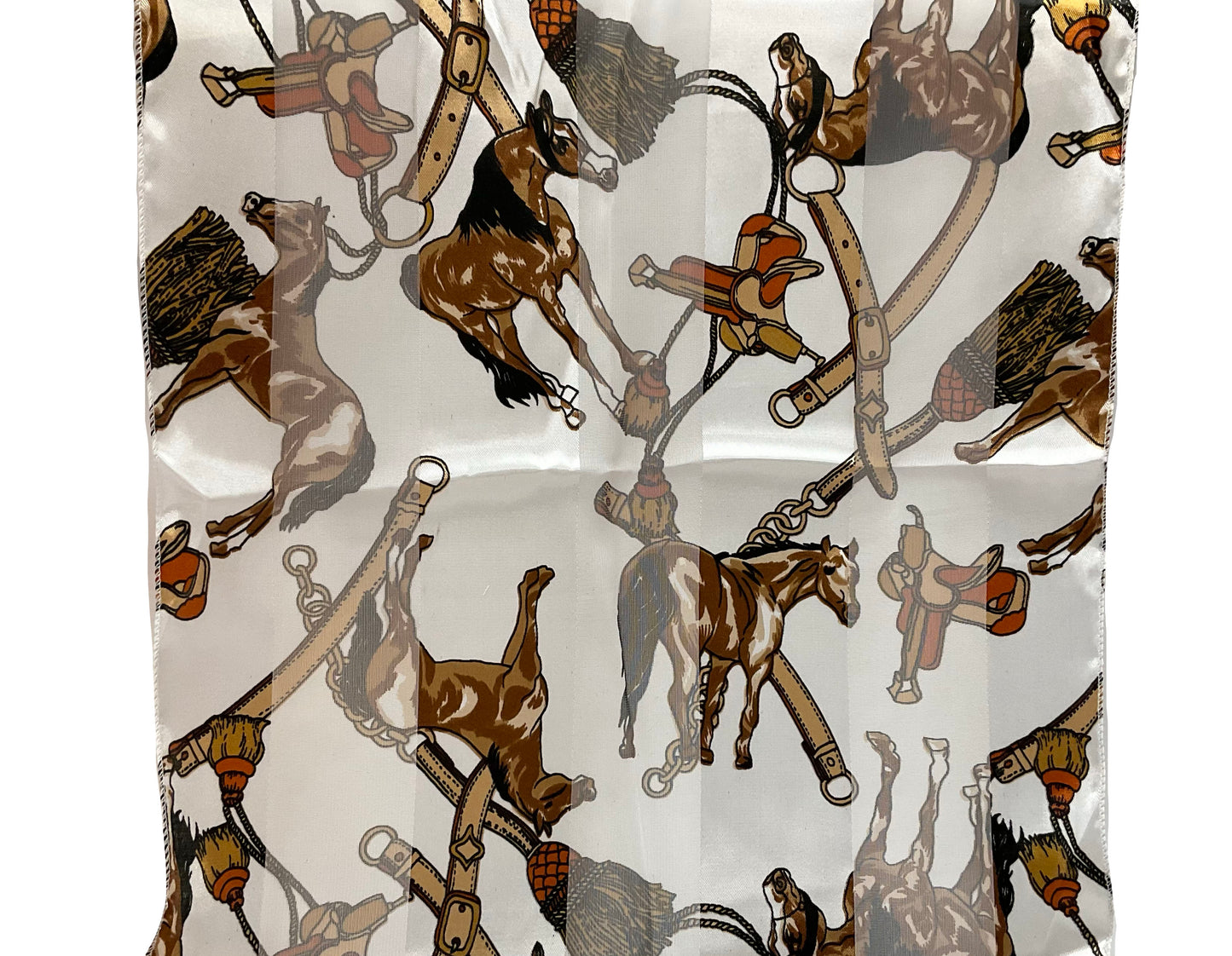 Horse Chains Print Scarf #ON-72011