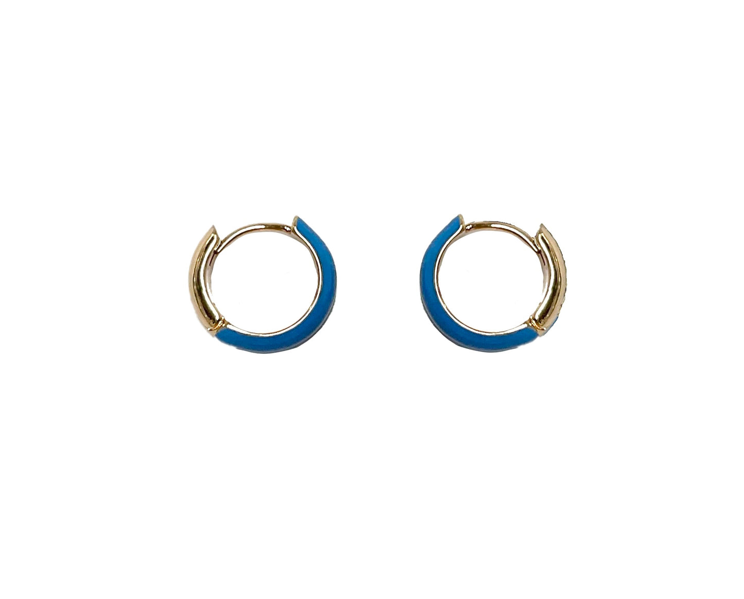 Enamel Huggies Earring #86-72207