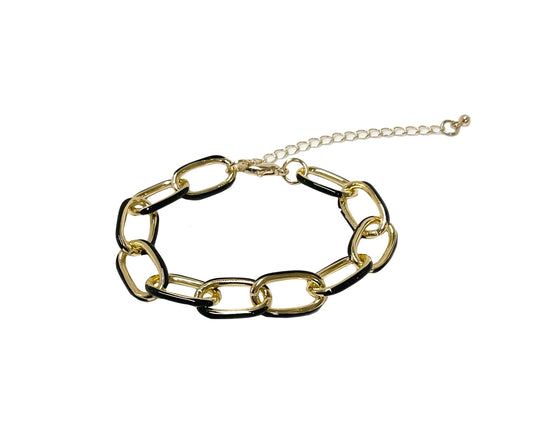 Enamel Chain Bracelet #28-26220